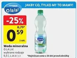 Intermarche Woda mineralna O la la! oferta