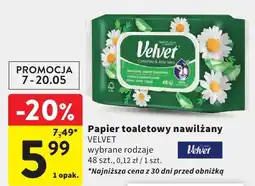 Intermarche Papier toaletowy nawilżany Velvet Camomile & Aloe Vera oferta