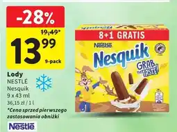 Intermarche Lody Nestlé Nesquik oferta
