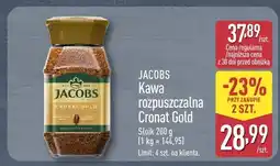 ALDI Kawa rozpuszczalna Jacobs Cronat Gold oferta