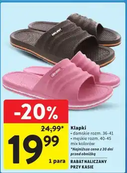 Intermarche Klapki męskie mix kolorów rozm. 40-45 oferta