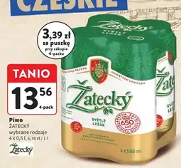 Intermarche Piwo Żatecký wybrane rodzaje 4-pack oferta