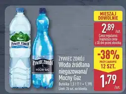 ALDI Woda źródlana Mocny Gaz Żywiec Zdrój oferta