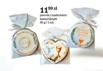 Piernik z nadrukiem komunijnym 45 g/1 szt. Komunia