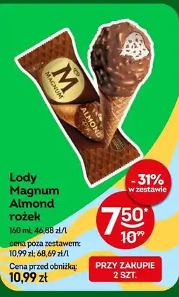 Żabka Lody Magnum Almond rożek oferta