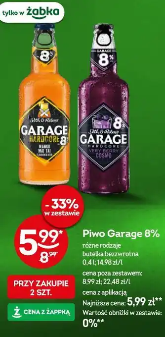 Żabka Piwo Garage 8% oferta