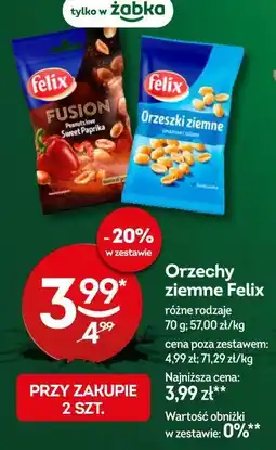 Żabka Orzechy ziemne Felix różne rodzaje oferta