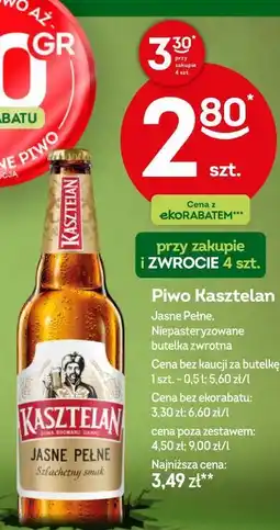 Żabka Piwo Kasztelan Jasne Pełne, Niepasteryzowane oferta