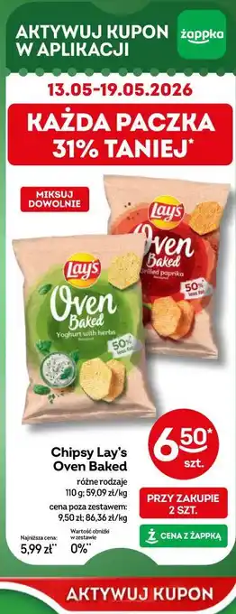 Żabka Chipsy Lay's Oven Baked oferta