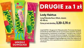 Żabka Lody Kaktus oferta