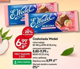 Żabka Czekolada Wedel oferta
