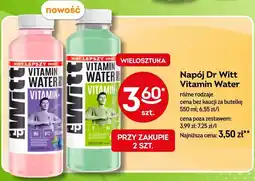 Żabka Napój Dr Witt Vitamin Water różne rodzaje oferta