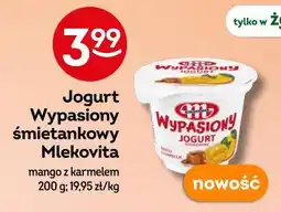Żabka Jogurt Wypasiony śmietankowy Mlekovita mango z karmelem oferta