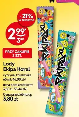 Żabka Lody Ekipa Koral oferta