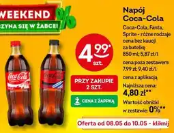 Żabka Napój Coca-Cola, Fanta, Sprite oferta