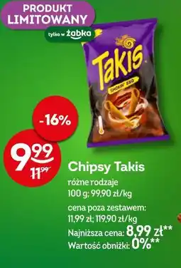 Żabka Chipsy Takis różne rodzaje oferta