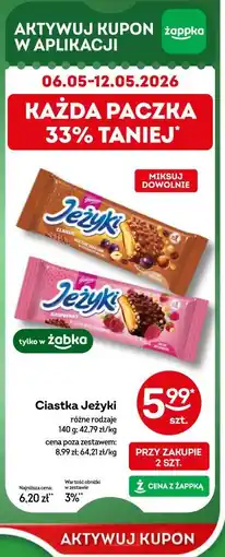 Żabka Ciastka Jeżyki różne rodzaje oferta
