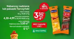 Żabka Kabanosy nadziane lub paluszki Tarczyński oferta