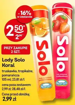 Żabka Lody Solo Koral oferta