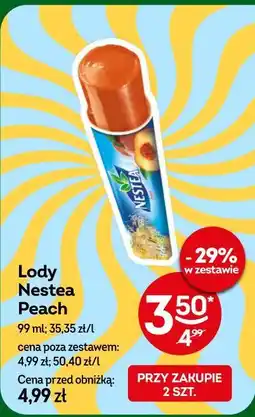 Żabka Lody Nestea Peach oferta