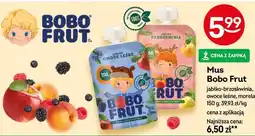 Żabka Mus Bobo Frut jabłko-brzoskwinia, owoce leśne, morela oferta