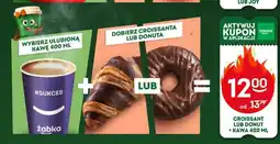 Żabka CROISSANT LUB DONUT + KAWA 400 ML oferta