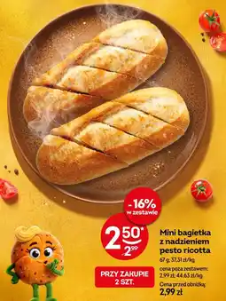 Żabka Mini bagietka z nadzieniem pesto ricotta oferta