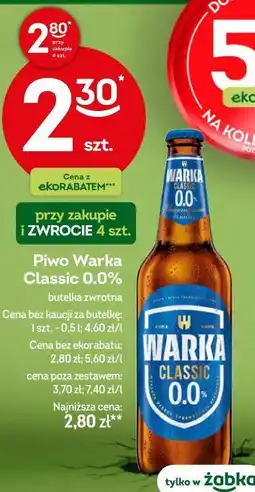 Żabka Piwo Warka Classic 0.0% oferta