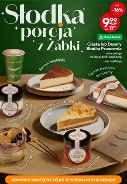 Żabka Ciasta lub Desery Słodka Pracownia oferta