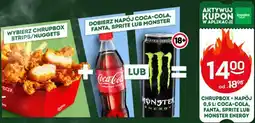Żabka CHRUPBOX + NAPÓJ 0,5 L: COCA-COLA, FANTA, SPRITE LUB MONSTER ENERGY oferta