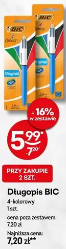 Żabka Długopis BIC 4-kolorowy 1 szt oferta