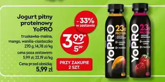 Żabka Jogurt pitny proteinowy YoPRO oferta