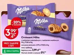 Żabka Croissant Milka Choco z nadzieniem waniliowym oferta
