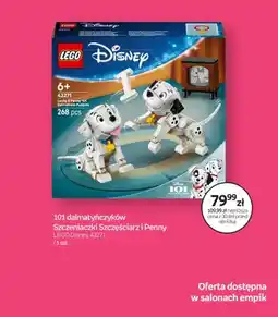 Empik Klocki LEGO Disney 43271 101 dalmatyńczyków Szczeniaczki Szczęściarz i Penny oferta