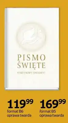 Empik Pismo Święte Stary i Nowy Testament format B5 oprawa twarda oferta