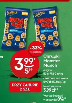 Żabka Chrupki Monster Munch original Lorenz oferta