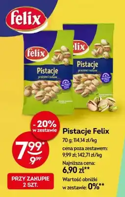 Żabka Pistacje Felix prażone i solone oferta