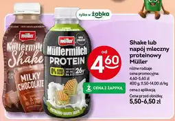 Żabka Napój mleczny proteinowy Müllermilch Protein pistacio-wafer taste Müller oferta