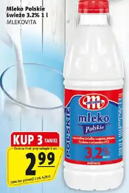 Prim Market Mleko Polskie świeże 3.2% Mlekovita oferta