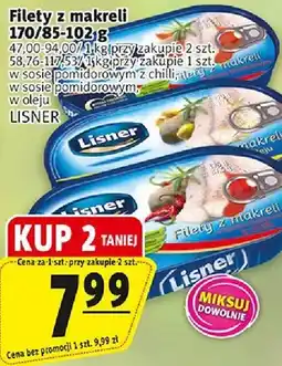 Prim Market Filety z makreli w oleju Lisner oferta