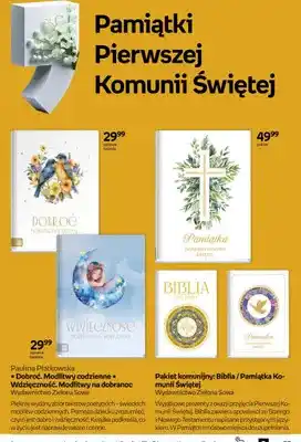Pakiet komunijny: Biblia dla dzieci i Pamiątka Komunii Świętej Wydawnictwo Zielona Sowa
