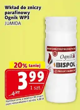 Prim Market Wkład do zniczy parafinowy Ognik WP3 Jumida oferta