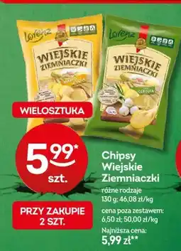 Żabka Chipsy Wiejskie Ziemniaczki Lorenz cebulka oferta