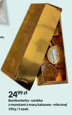 Empik Bombonierka sztabka z monetami z masy kakaowo-mlecznej oferta