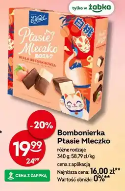 Żabka Bombonierka Ptasie Mleczko E.Wedel biała brzoskwinia w czekoladzie mlecznej oferta