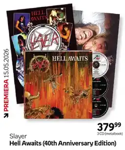 Empik Płyta CD Slayer Hell Awaits 40th Anniversary Edition 3CD metalbook oferta