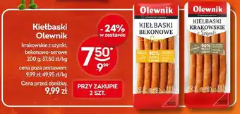 Żabka Kiełbaski krakowskie z szynki Olewnik oferta