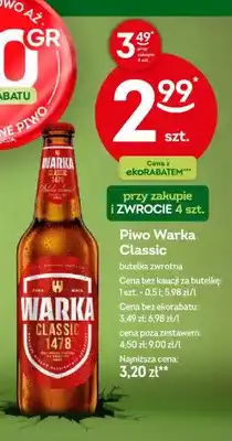 Żabka Piwo Warka Classic 1478 oferta