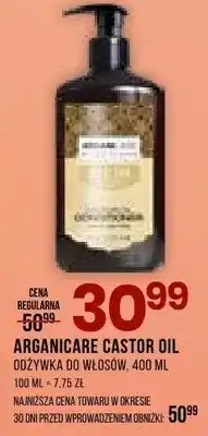 Drogerie Natura Odżywka do włosów Castor Oil Arganicare oferta