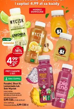 Żabka Napój Foodini Piękno smoczy owoc guawa limonka banan oferta